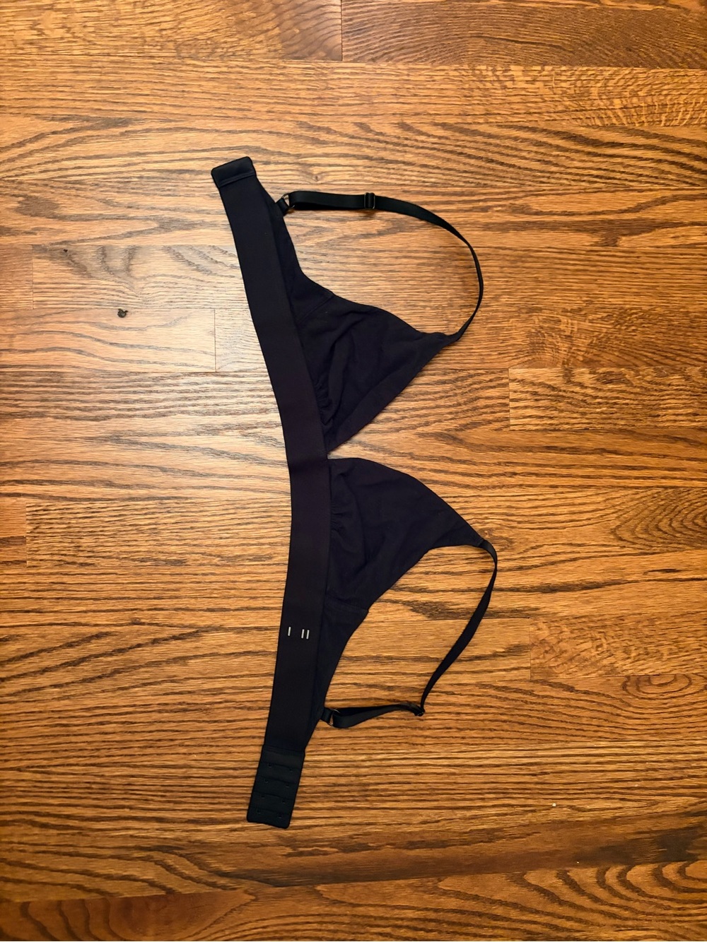 Negative Underwear Black Wireless Triangle Bra Minimalist Bralette